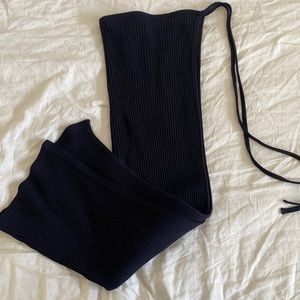 Baserange Black Maxi Wrap Skirt- Size M